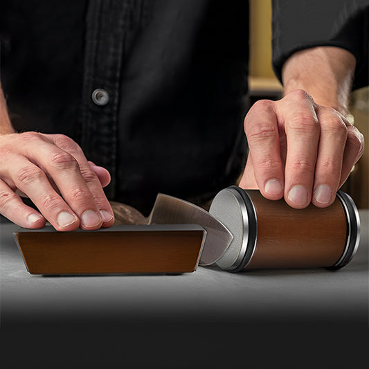 affuteur couteaux bois café