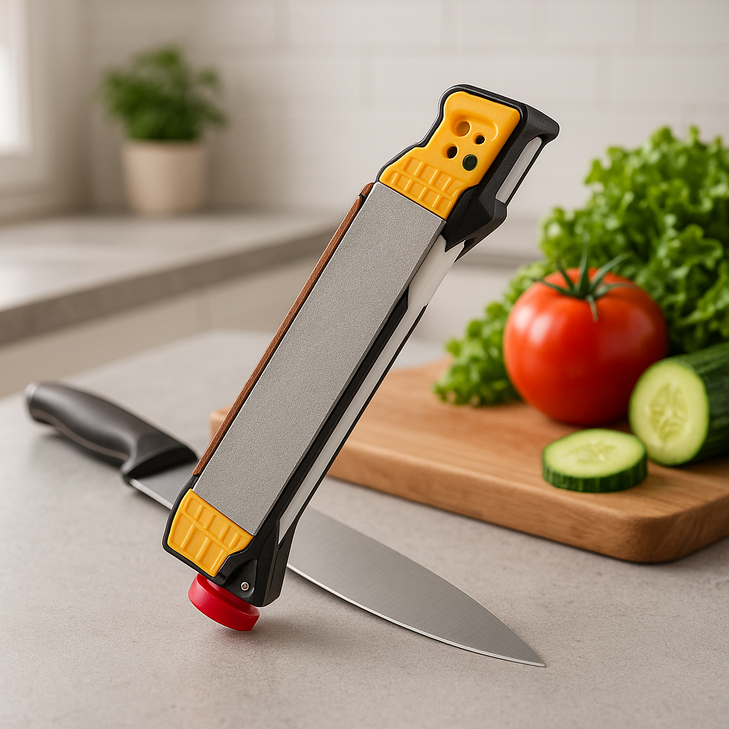 affuteur de couteau jaune