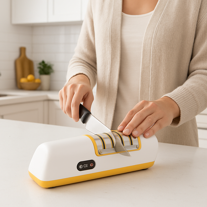 aiguiseur couteau electrique personne qui aiguise couteau