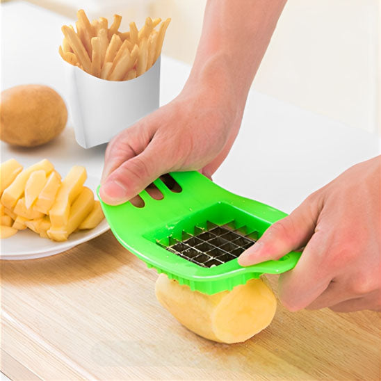 coupe frites appuyer et pousser