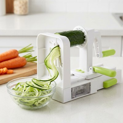 Coupe légumes tournispiral lame coupante tranche concombre