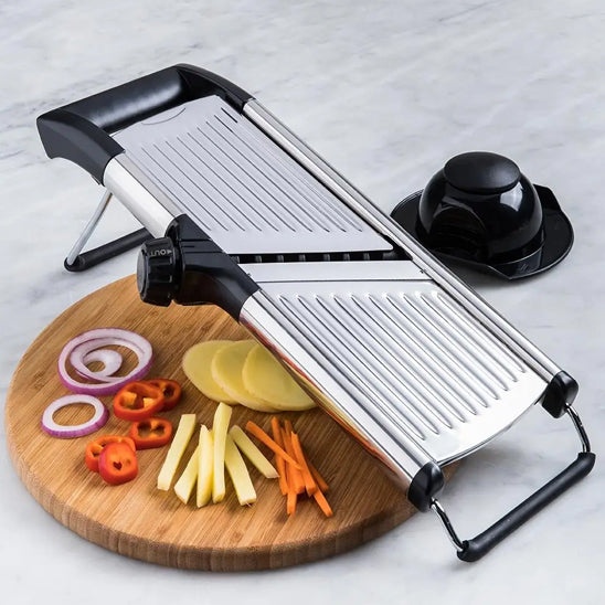 cuisine mandoline présentation légumes coupées