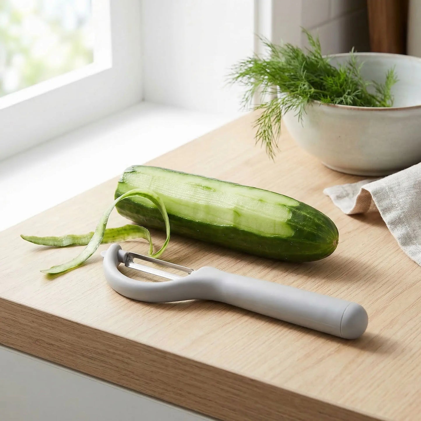 econome eplucheur tranche couleur gris