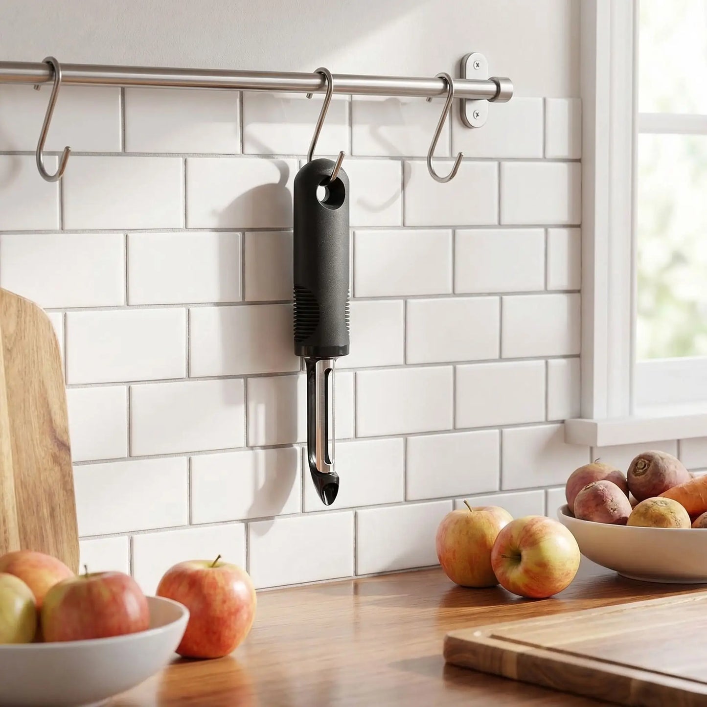 econome suspendu par un crochet de la cuisine