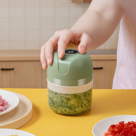 Hachoir électrique vert pour un confort extra