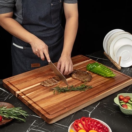 planche à découper bois grande