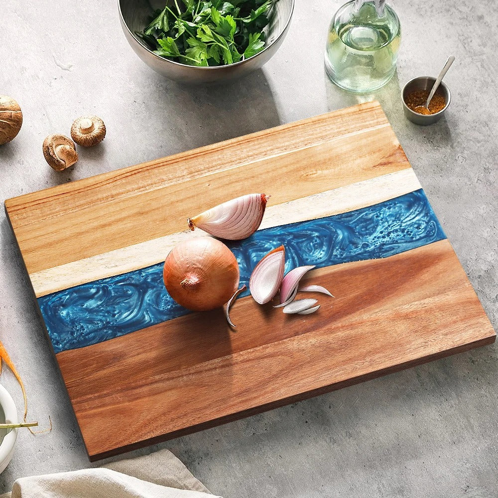 planche à découper bois oignons