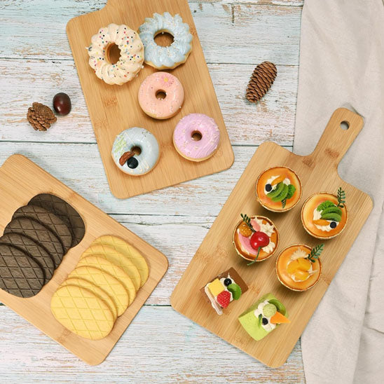 planche à découper en bois gateaux