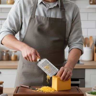 Râpe à fromage peut le râper sur une planche à découper
